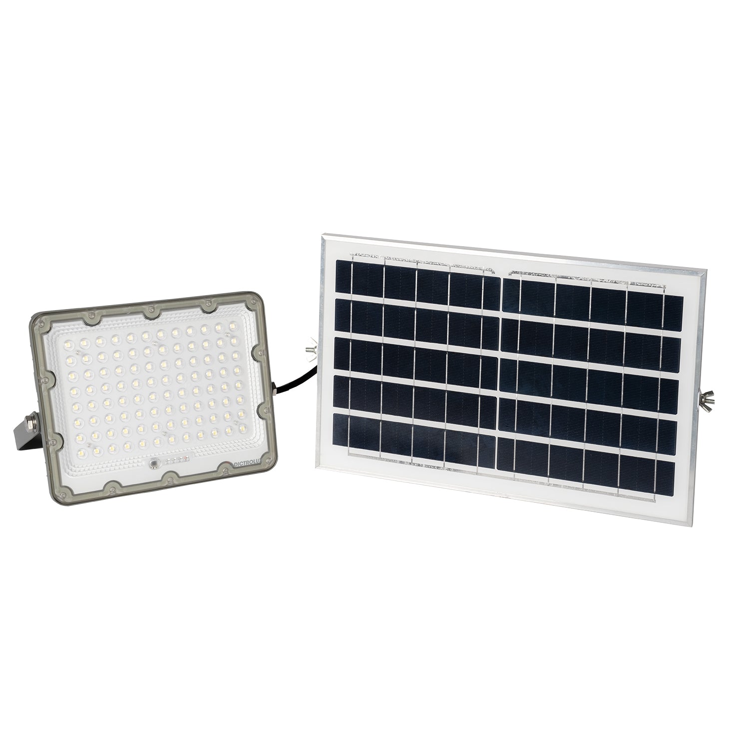 DICTROLUX - Faro Led Solare da esterno Luce Naturale 4000K 1200Lm 50 Watt